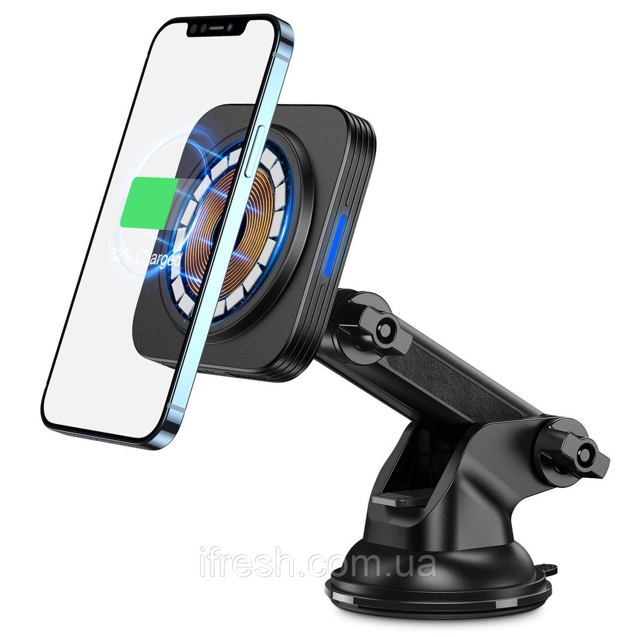 Автотримач ESR HaloLockTM Dashboard Wireless Car Charger (Supports MagSafe)