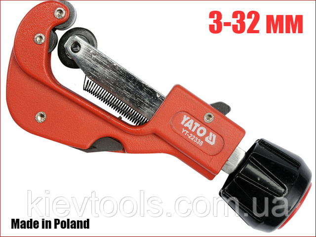 Ручний труборіз для мідних труб 3-32 мм Yato YT-22338