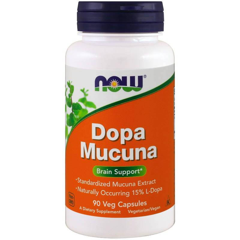 

Натуральная добавка NOW Dopa Mucuna, 90 вегакапсул