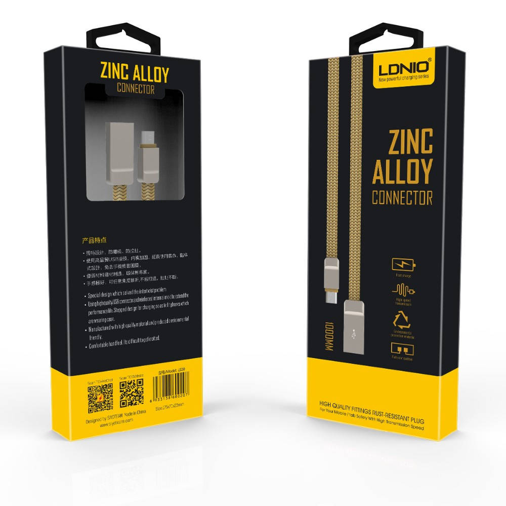 

Кабель LDNIO LS20 USB - Lightning 1м