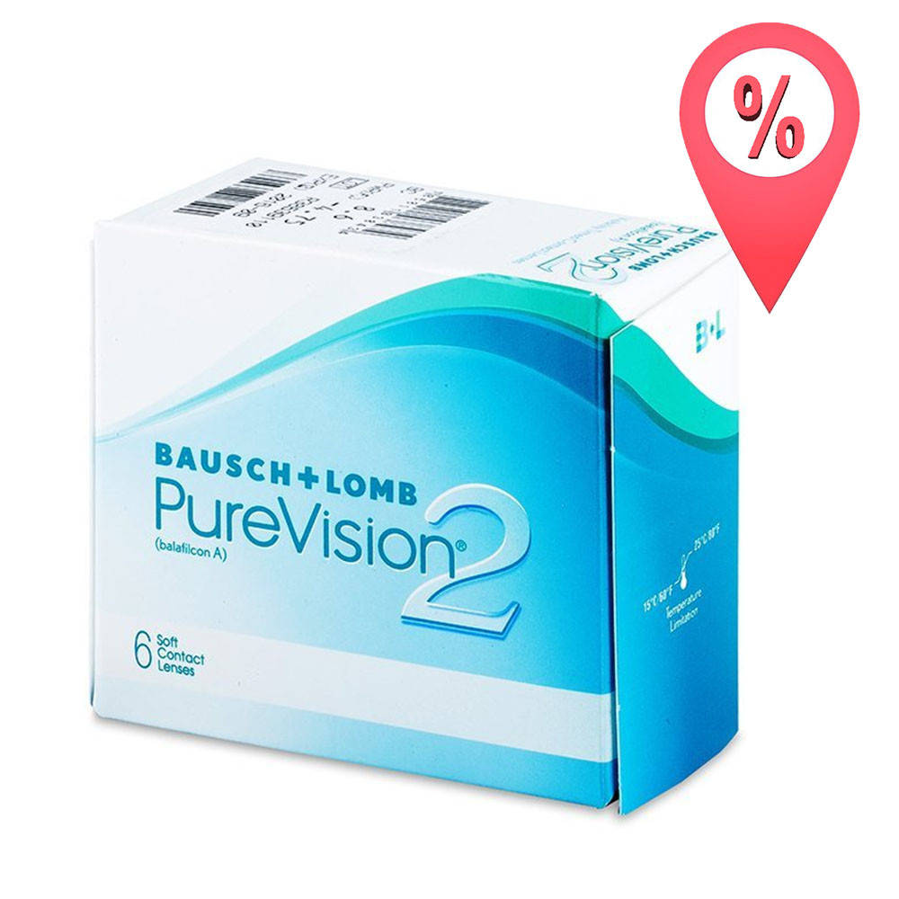

Контактные линзы PureVision 2 Bausch+Lomb 6 шт