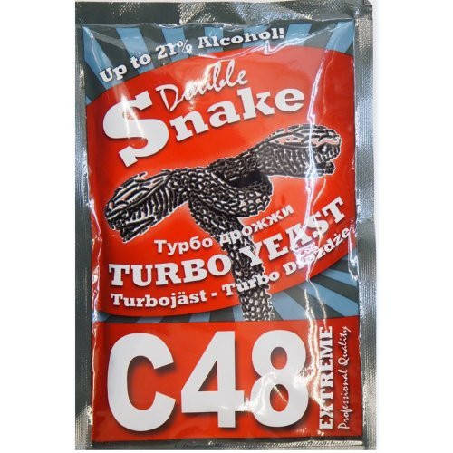 

Турбо дріжджі спиртові Double Snake C48 Турбо дрожжи