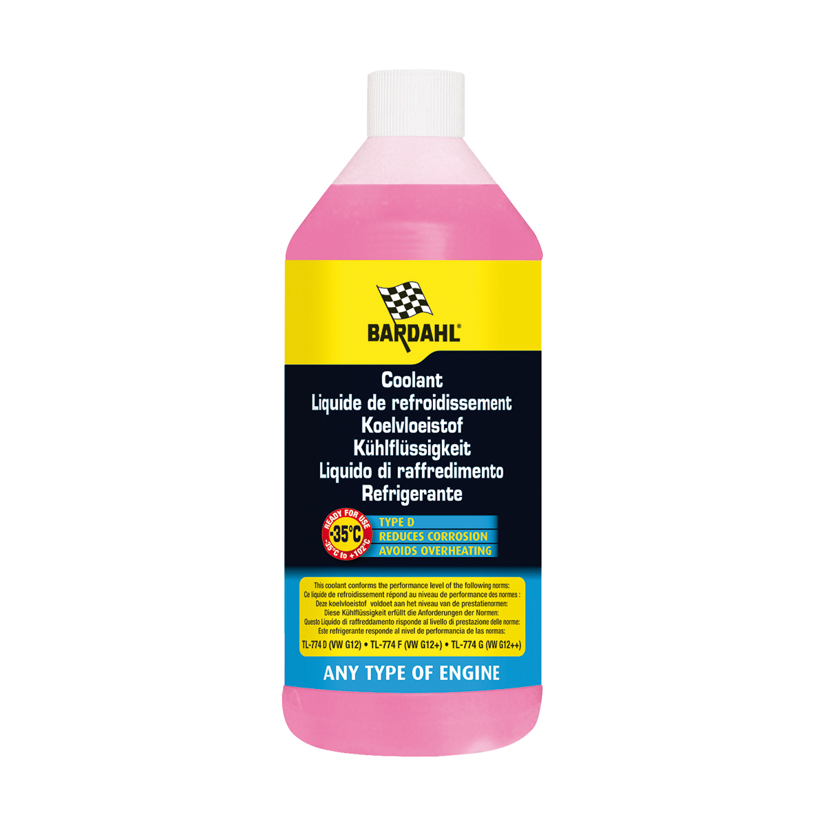 

Антифриз BARDAHL LIQUIDE DE REFROIDISSEMENT ROUGE -35 (G12/G12+) 1л. 8511, Красный