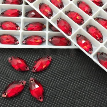 

Пришивные лодочки, цвет Siam* 1шт (размер на выбор), Серебристый