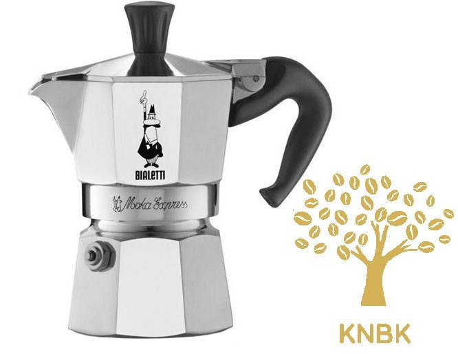 

Кофеварка Bialetti гейзерная на 3 чашки, Moka express серебро 150 мл