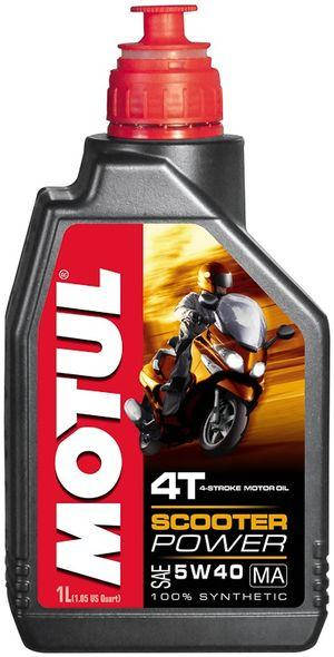 

Масло для 4-х тактных двигателей MOTUL 832001/SCOOTER POWER 4T SAE 5W40 MA (1L)/101260=105958