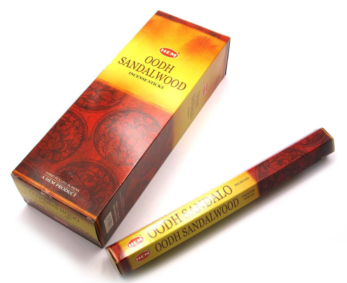 

Oodh Sandalwood (Сандаловое Дерево) (Hem) шестигранник, аромапалочки