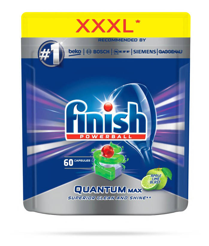 

Таблетки для посудомоечной машины Finish Quantum Apple & Lime 60 шт