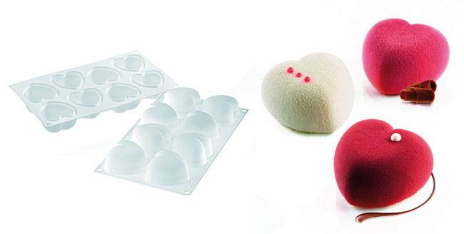 

Форма для муссовых десертов AMORINI (СЕРДЦЕ ), Белый