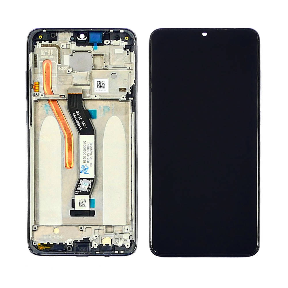 

Дисплей для Xiaomi Redmi Note 8 Pro с чёрным тачскрином и серой корпусной рамкой