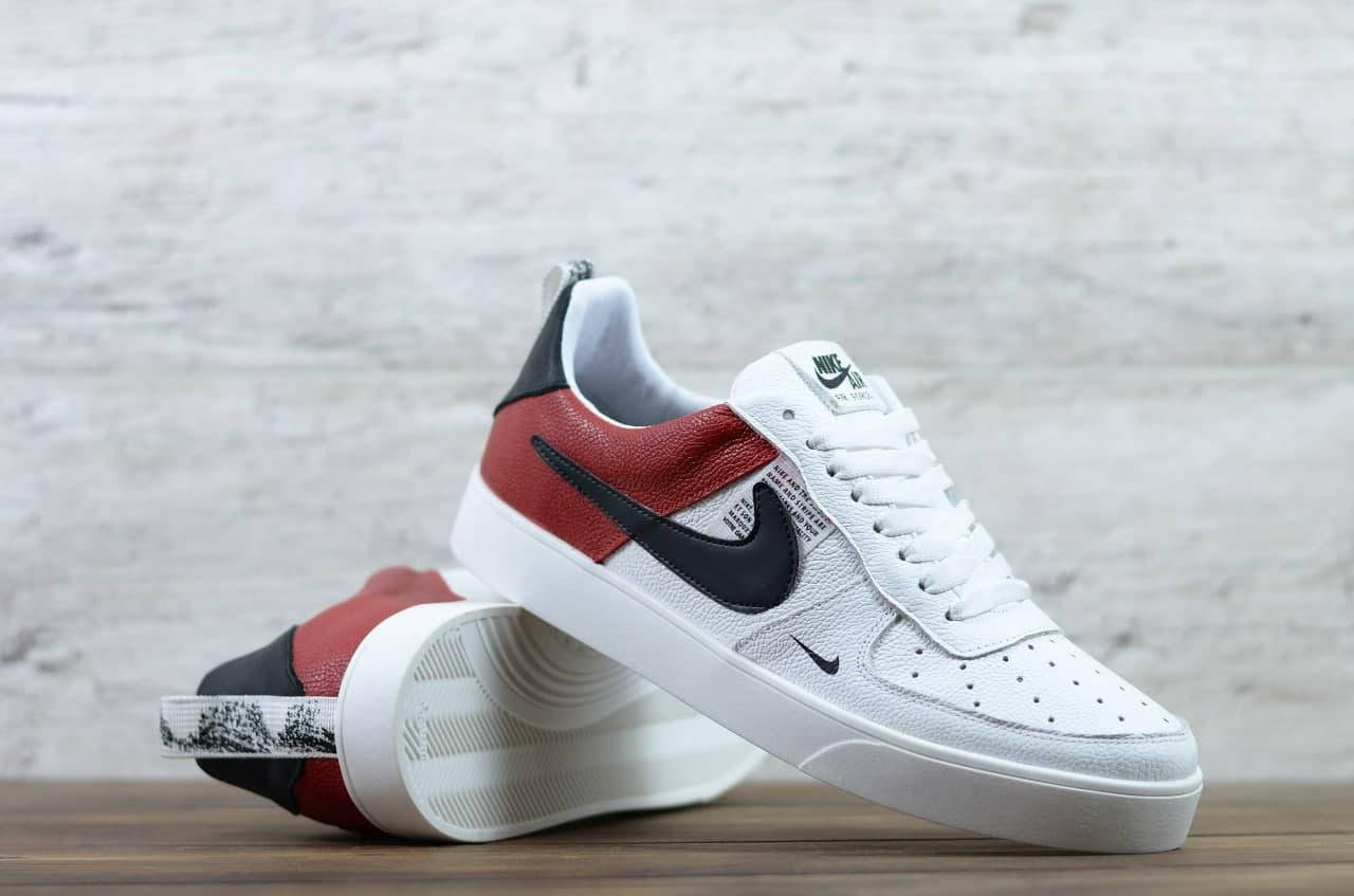 

Мужские кожаные кеды Nike белые, найк 42, Белый