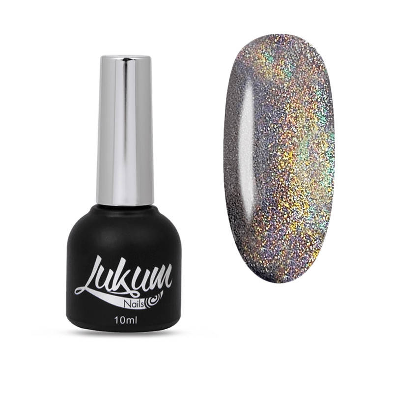 

Гель-лак Lukum Rainbow Cat - голографический кошачий глаз, 10 мл