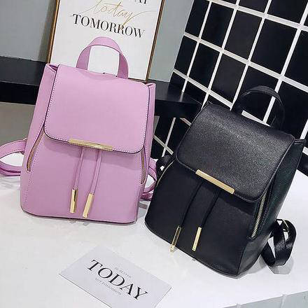 

Женский городской стильный повседневный красивый модный рюкзак ранець рюкзачок сумка, Черный