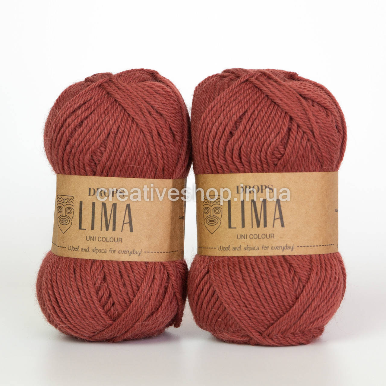 

Пряжа Drops Lima (цвет 9021 brick red), Красный