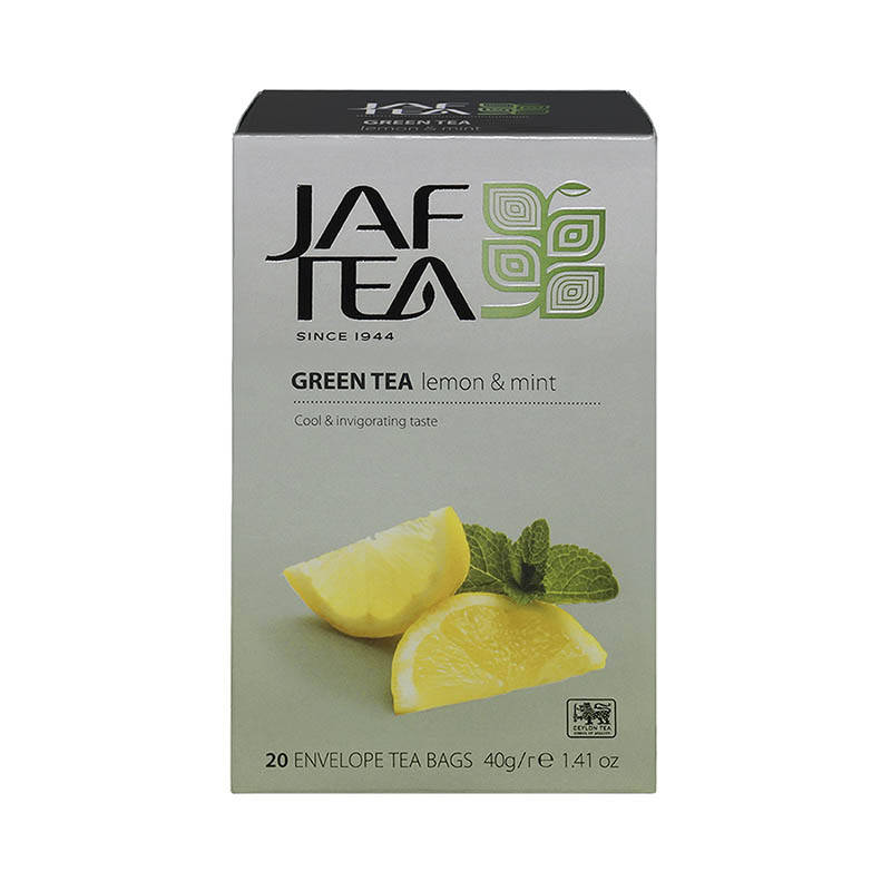 

Чай зеленый Лимон и мята Jaf Tea Lemon&Mint пакетированный 20п*2г