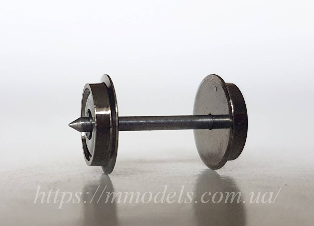 

Колесная пара изолированная размером - 11 х 24.7 мм, масштаба 1:87, H0, ширина колеи 16,5мм