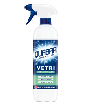 

Средство для мытья окон Quasar Vetri con ammoniaca 650ml