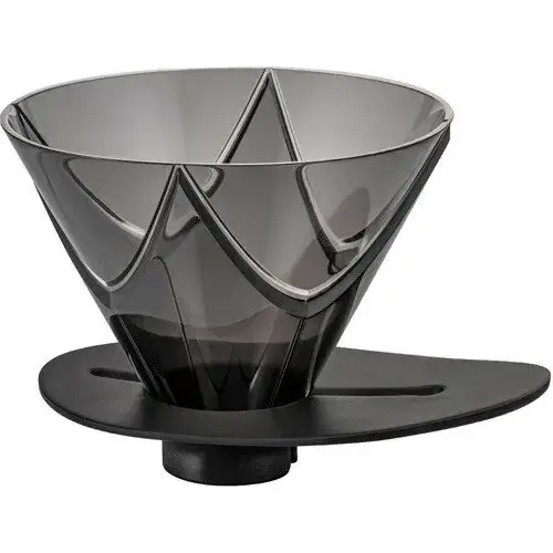 

NEW HARIO V60 One Pour Dripper MUGEN пуровер Мюген, размер 02, черний, Черный