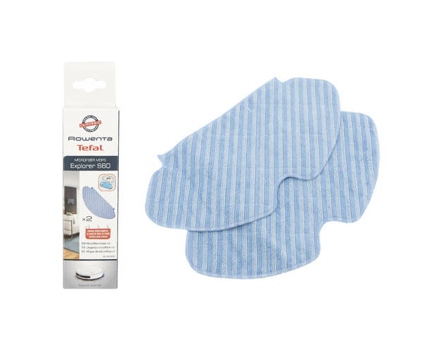 

Комплект салфеток (2 шт) для робота-пылесоса Rowenta Explorer Series 60 - ZR740001