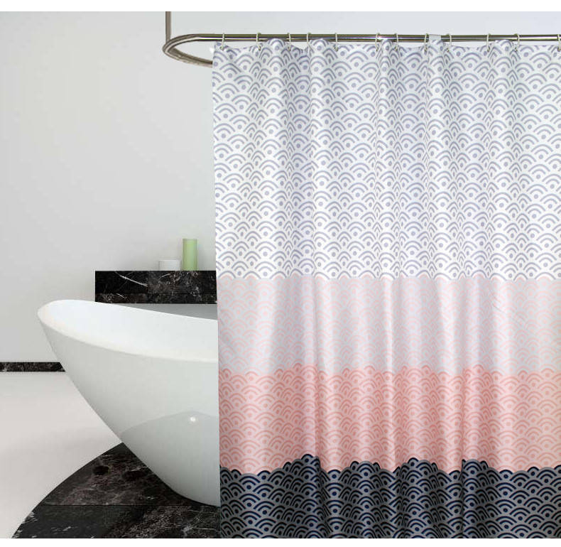 

Скандинавская шторка для ванной Curtain (GP), Черный