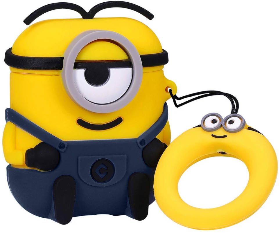

Силиконовый чехол для AirPods Minion Dark Blue, Синий