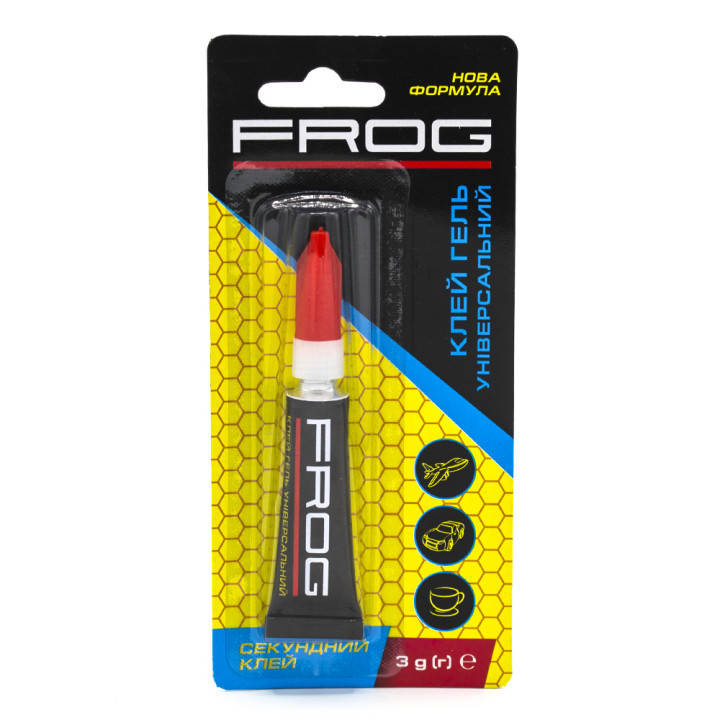 

Клей ГЕЛЬ универсальный FROG 3г (24шт/уп)