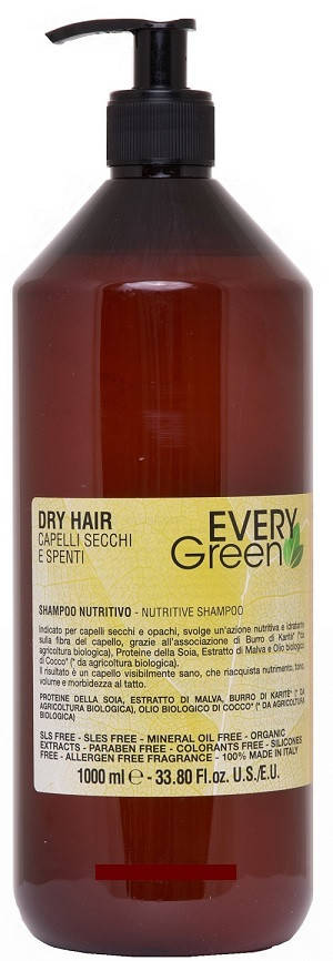 

Шампунь для сухих волос DIKSON Every Green Dry Hair Nutritive Shampoo 1000 мл