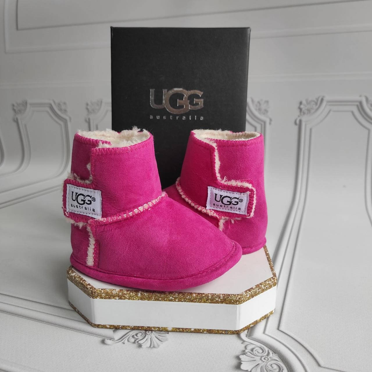 

Розовые детские пинетки, угги, Ugg, Малиновый