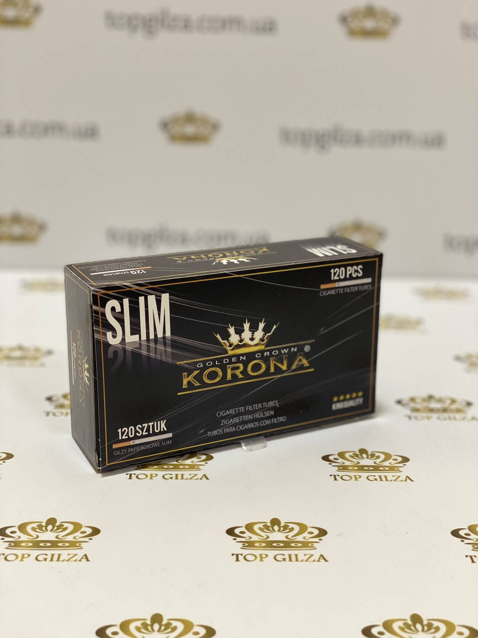 

Гильзы для набивки сигарет Korona Slim в блоках по 120 шт