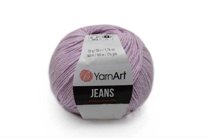 

YarnArt Jeans, нежная сирень №19, Сиреневый