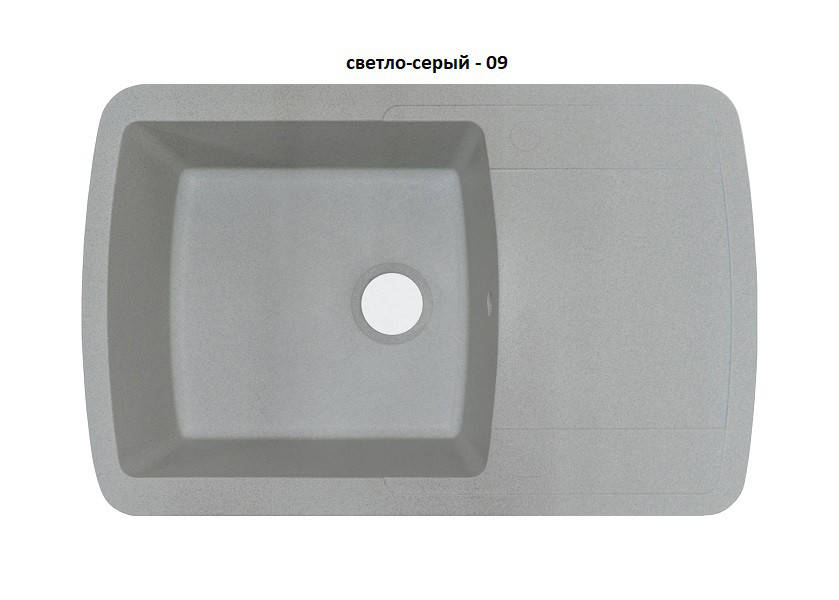 

Гранитная кухонная мойка Adamant OPTIMAX СВЕТЛО СЕРЫЙ-09