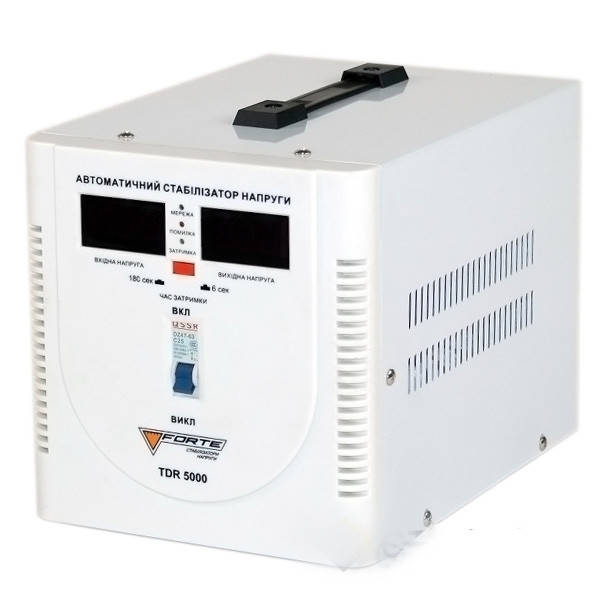 

Бытовой стабилизатор напряжения FORTE TDR-5000VA для дома, дачи, квартиры