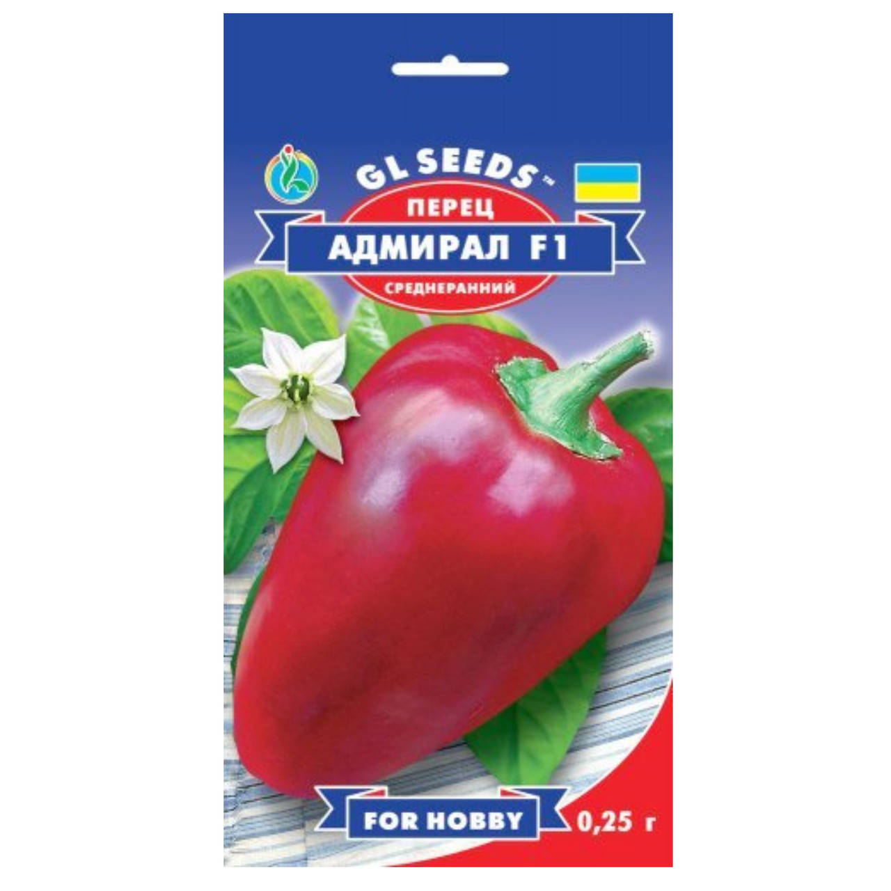 

Перец Адмирал F1 0.25 г Gl Seeds
