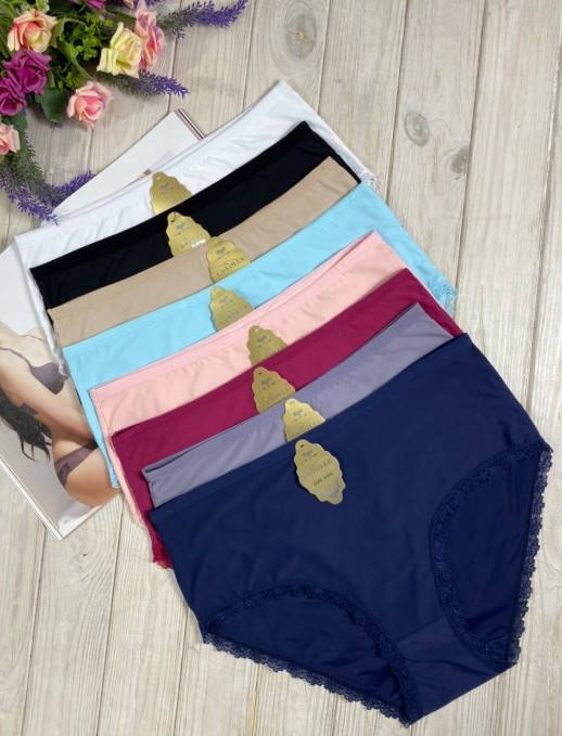 

Гладкие трусики из микрофибры (размеры: 48, 50, 52) 52