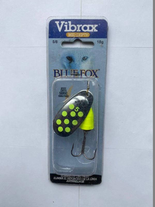 

Блесна вертушка Blue Fox Vibrax Fluorescent #5 18g 5\8 Цвет-2