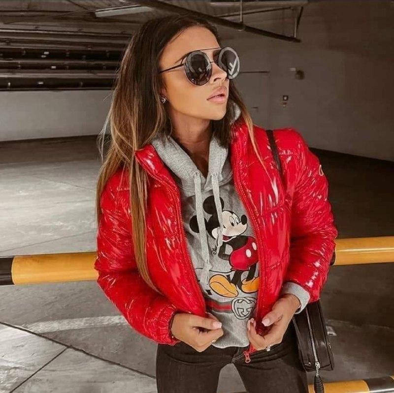 

Куртка монклер, Красный