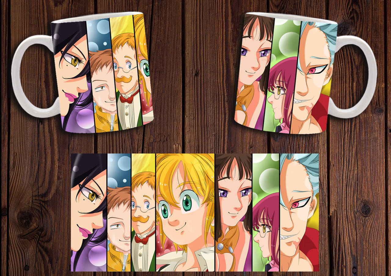 

Чашка "Семь смертных грехов" / Кружка Nanatsu no Taizai №2, Белый