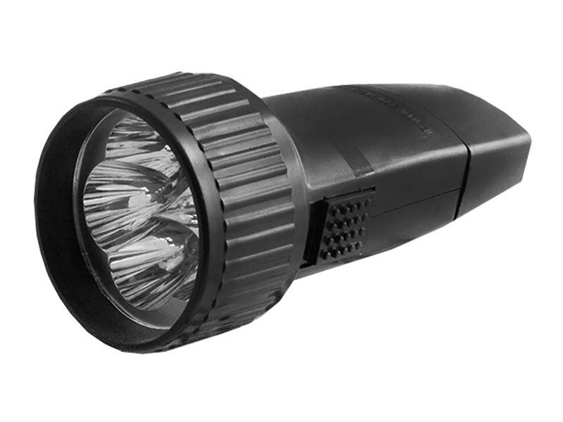 

Фонарик ручной светодиодный Космос 528 5LED аккумуляторный, Черный