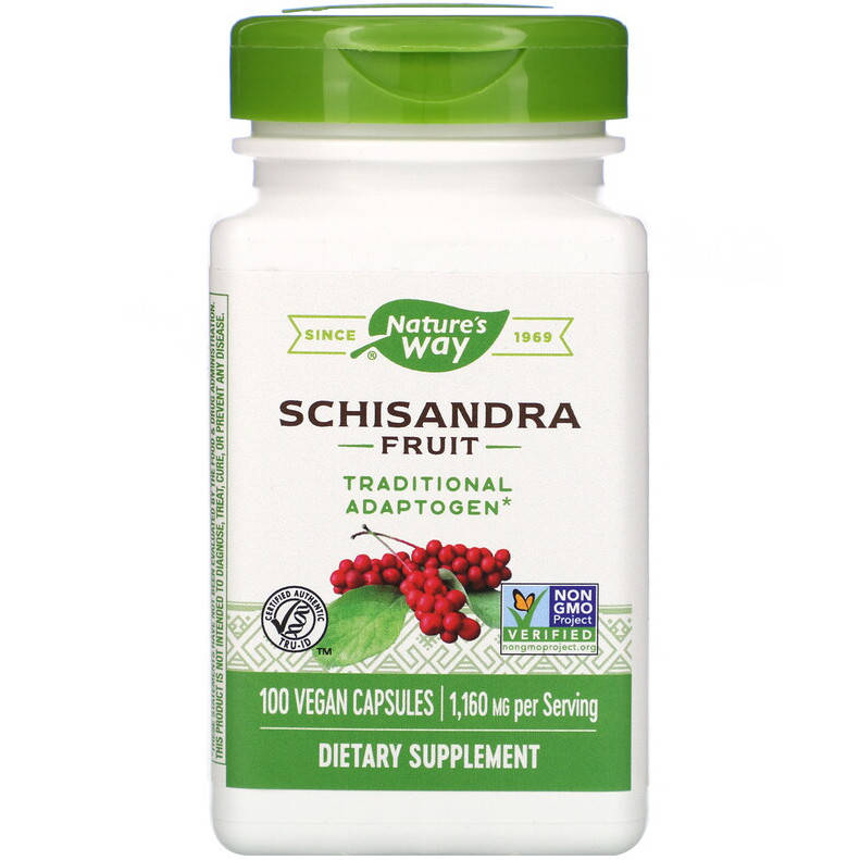 

Лимонник Nature's Way "Schisandra Fruit" 1160 мг (100 капсул)