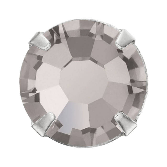 

Стразы в цапах Preciosa (Чехия)  Crystal Velvet/серебро, Серый