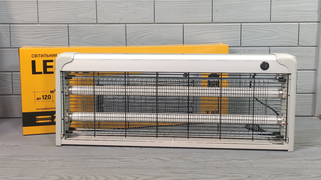

Светильник для уничтожения насекомых Lebron 2x20w до 120m2 Ультрафиолетовая лампа от комаров
