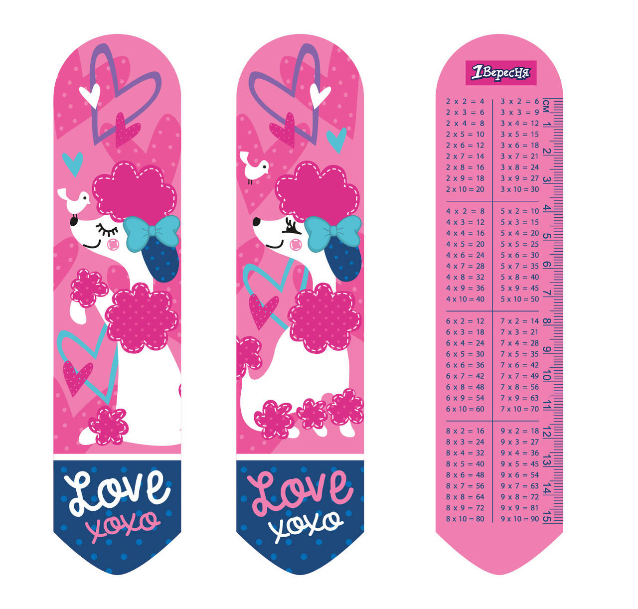 

Закладка 2D 1Вересня "Love XOXO"