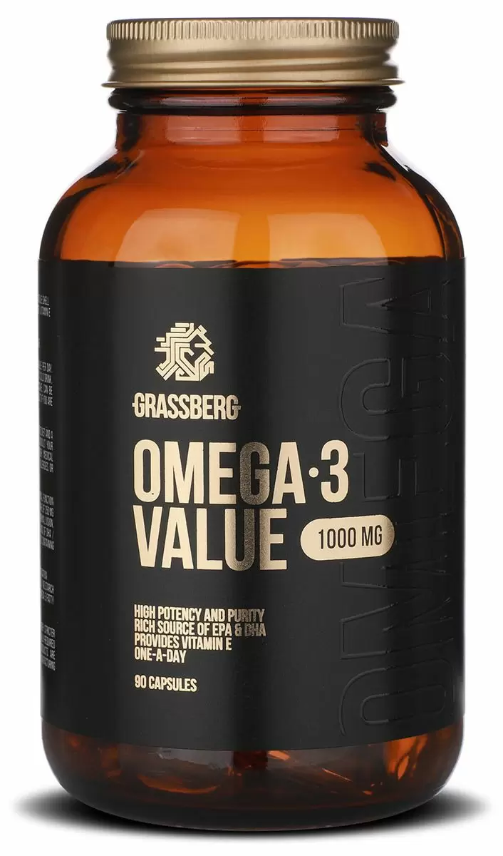

Омега 3 Grassberg Value Omega 3 1000 mg 90 капсул