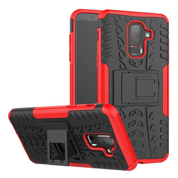 

PC + TPU чехол Armor для Samsung Galaxy J8 2018 (8 цветов) красный