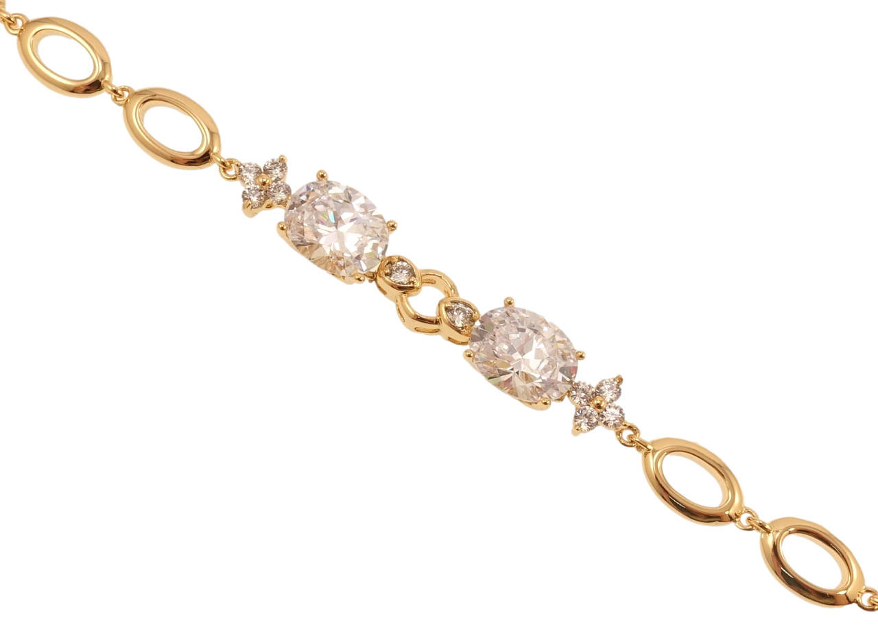 

Браслет Xuping Позолота 18K "Шик" длина с доп.замком 17.5,19.5см х 6мм
