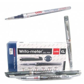 

Ручка гелевая черная 1,5км Writo-meter Gel Cello G01-BK