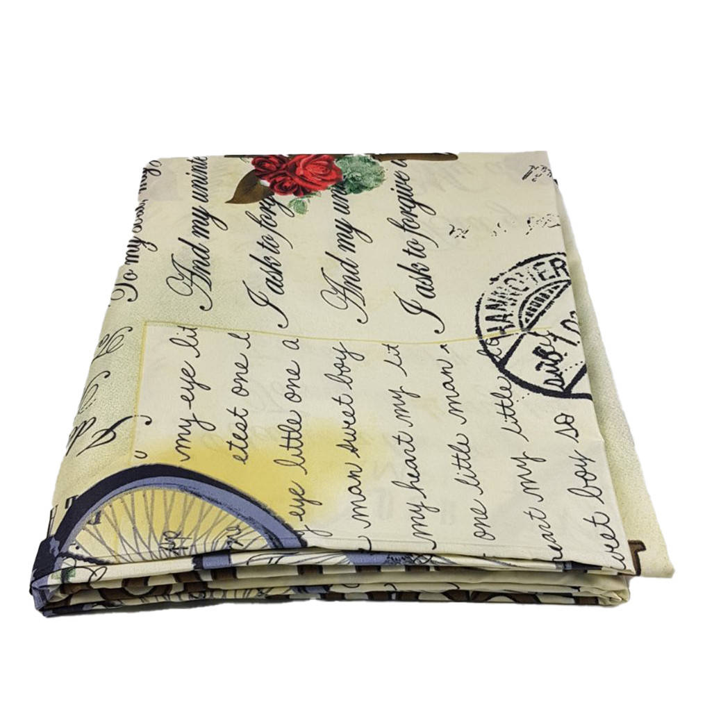 

Пододеяльник двуспальный ТIROTEX хлопок 175 х 210 см (34667) Велосипед с цветами