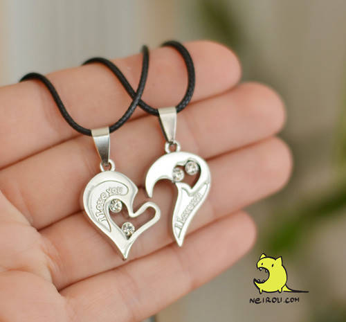 

Кулон парный для влюбленных "I love you. Silver" Цена за 1 пару