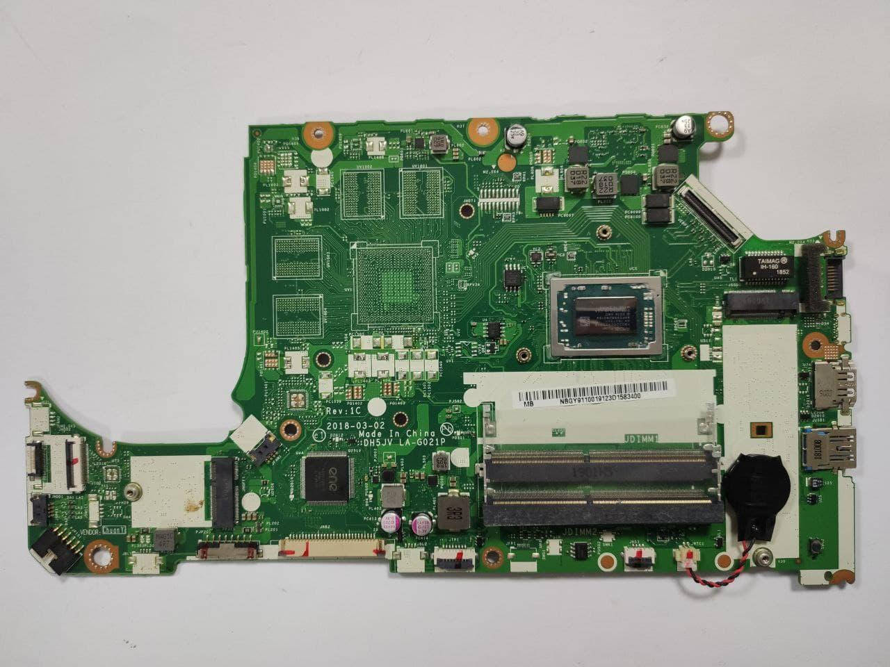 

Материнська плата для ноутбука Acer Aspire 3 A315-41 DH5JV LA-G021P Rev:1C AMD Ryzen 3 2200U YM2200C4T20FB