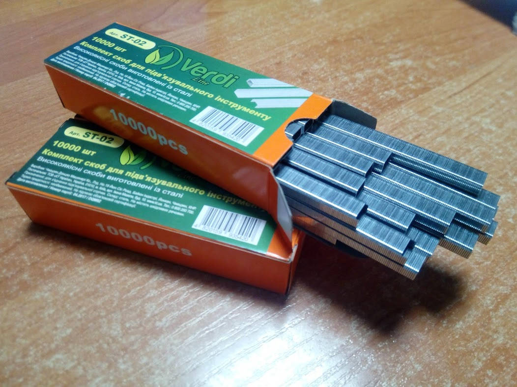 

Скоба для подвязочного инструмента, 10000шт. Verdi Premium (ST-02)